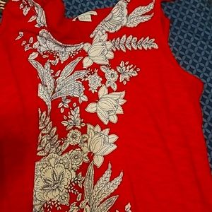 Red flower shirt